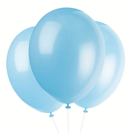 Light Blue Party Balloons-3pcs