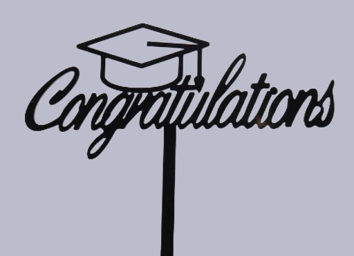 🎓 Graduation Congratulations Topper with Cap