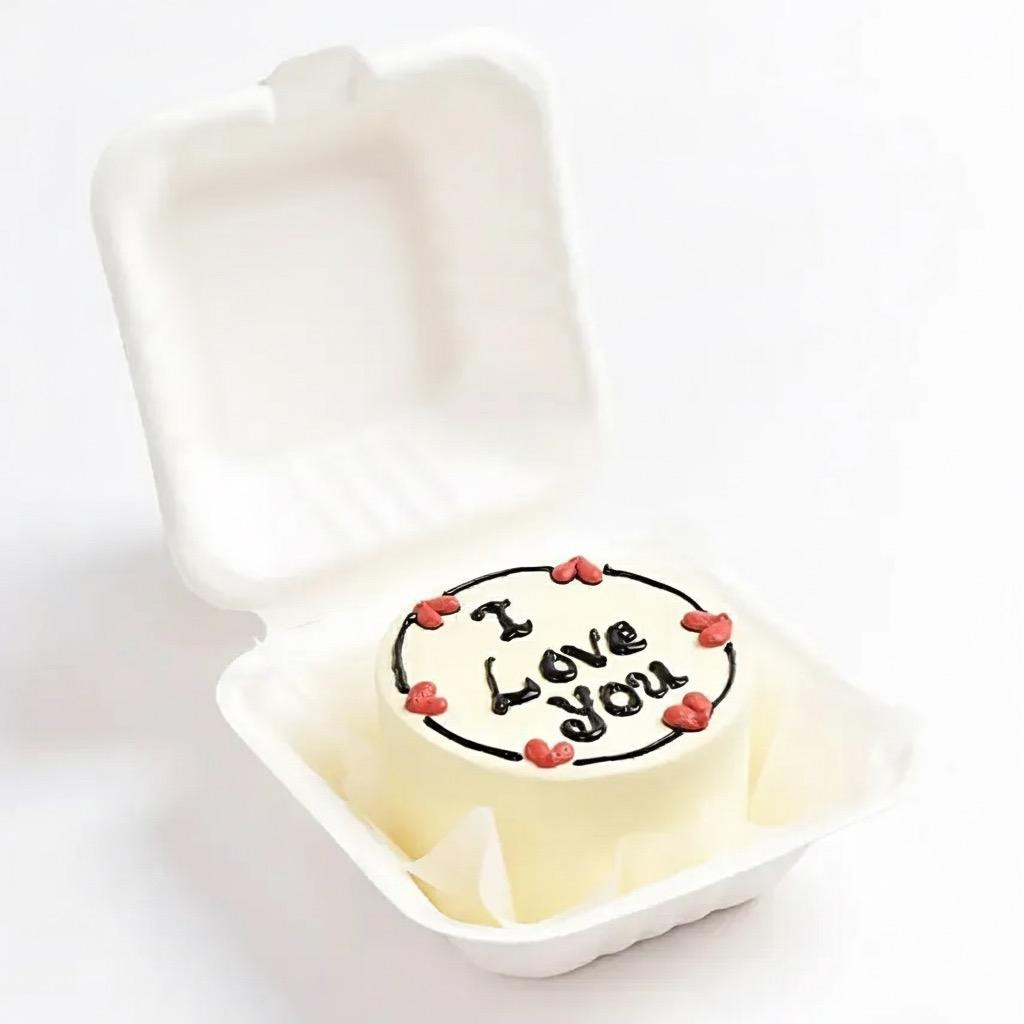 🌸 Mini "Happy Day" Bento Cake